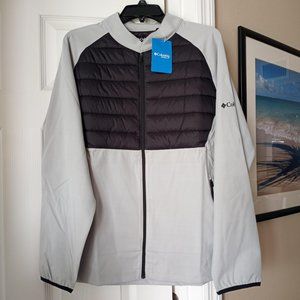 COLUMBIA Men's Jacket Black and Gray Omni-Wick Size Large NEW